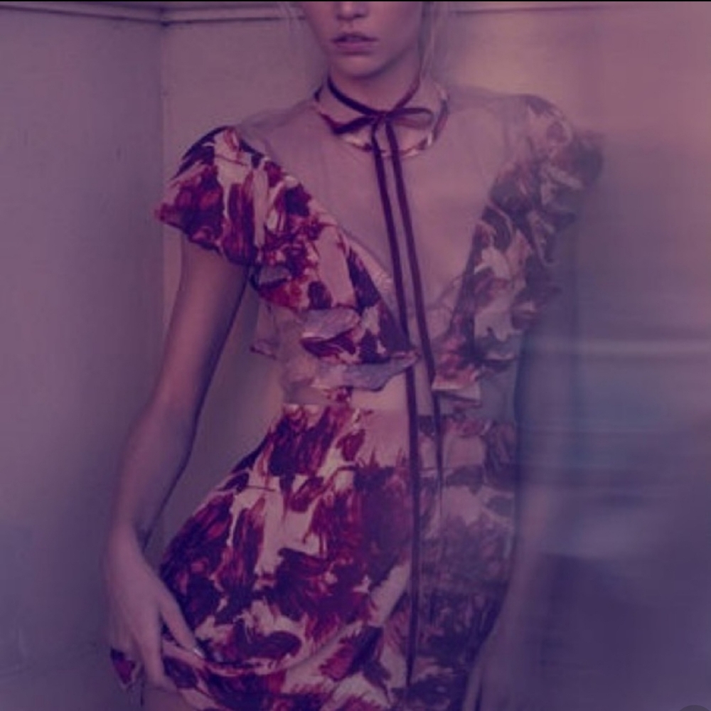 🍋For Love and Lemons Wild Roses Mini Dress - Picture 13 of 13